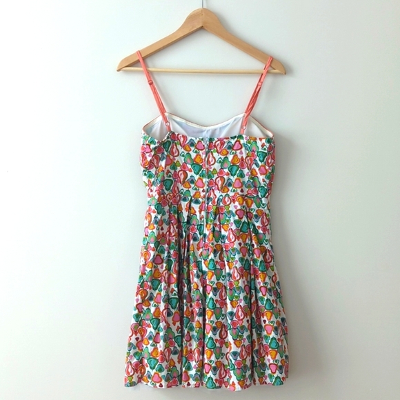 American Rag Cie Pear Fruit Print Cotton Summer Bustier Dress size M. - Picture 5 of 8